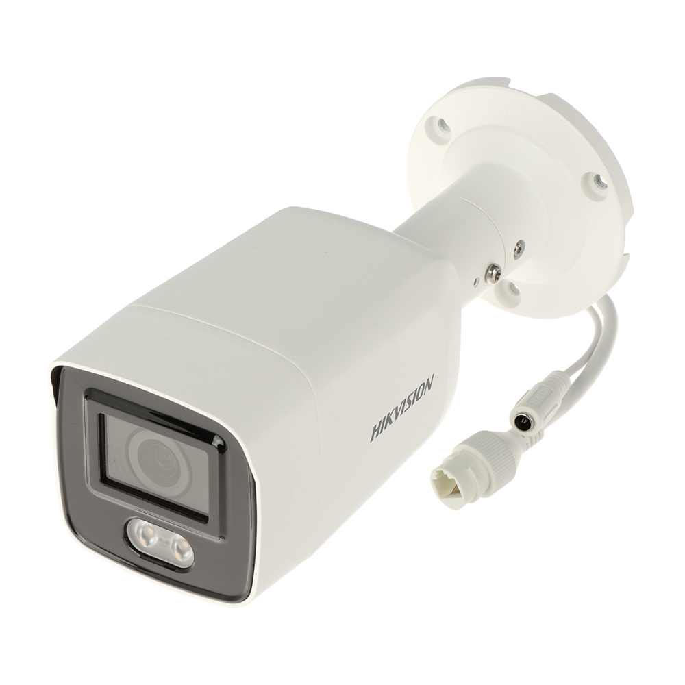 Camera supraveghere IP exterior Hikvision ColorVu DS-2CD2047G2-L, 4 MP, lumina alba 40 m, 2.8 mm, slot card, PoE la reducere 2.8