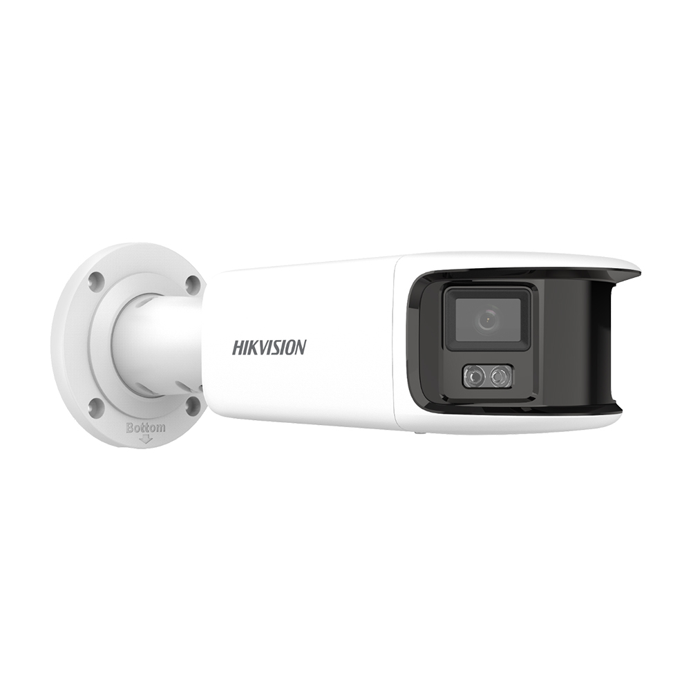 Camera supraveghere IP exterior Hikvision ColorVu DS-2CD2T87G2P-LSU/SL, 8 MP, 4 mm, slot card, microfon, lumina alba 40 m, PoE alba