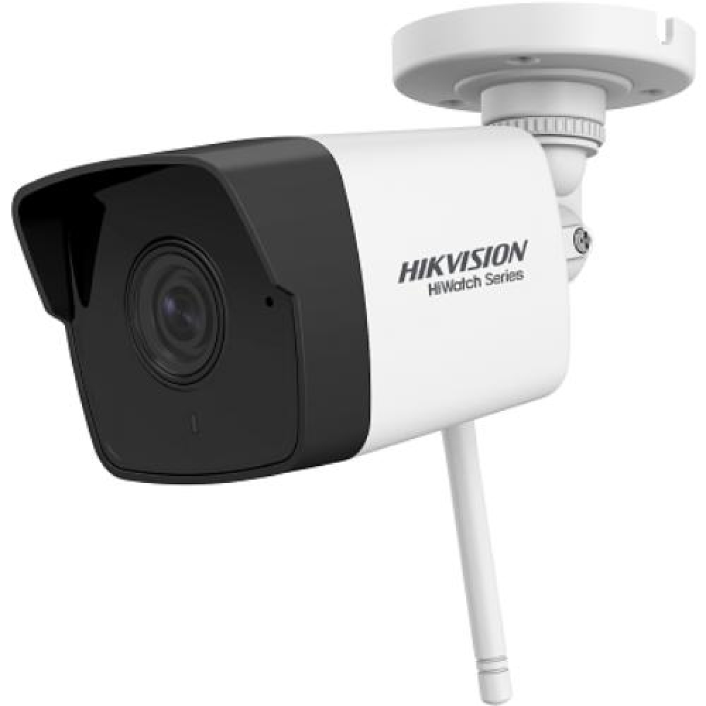 Camera supraveghere wireless IP WiFi exterior Hikvision HiWatch HWI-B120H-D/W(D), 2 MP, IR 30 m, 2.8 mm, microfon spy-shop