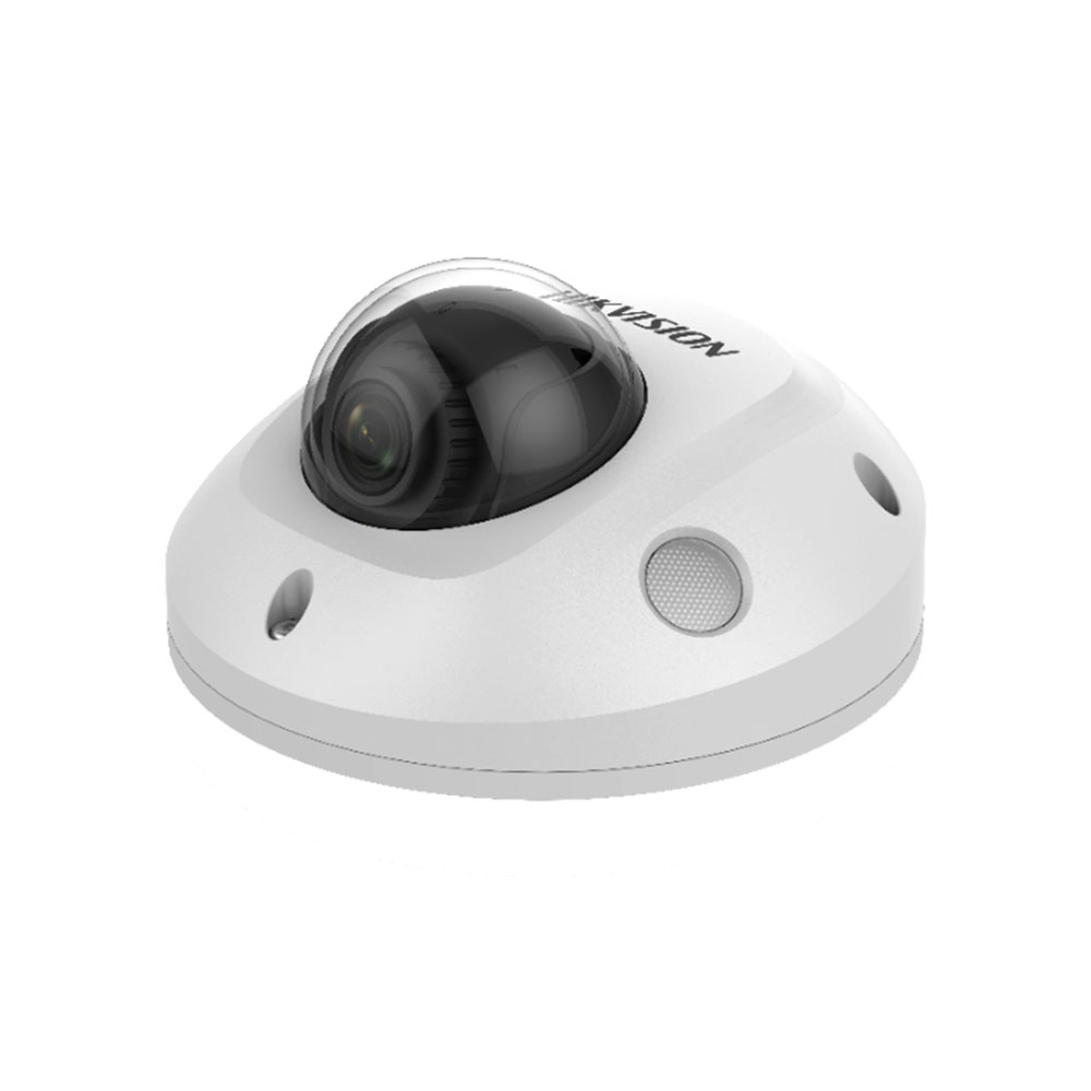 Camera supraveghere IP Mini Dome Hikvision DS-2CD2545FWD-IS, 4 MP, IR 10 m, 2.8 mm, microfon, slot card, PoE