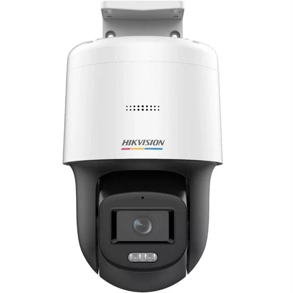 Camera supraveghere IP Speed Dome PTZ Hikvision ColorVu DS-2DE2C400SCG-EF1, 4 MP, 2.8 mm, lumina alba 30 m, slot card, microfon si difuzor, PoE HikVision