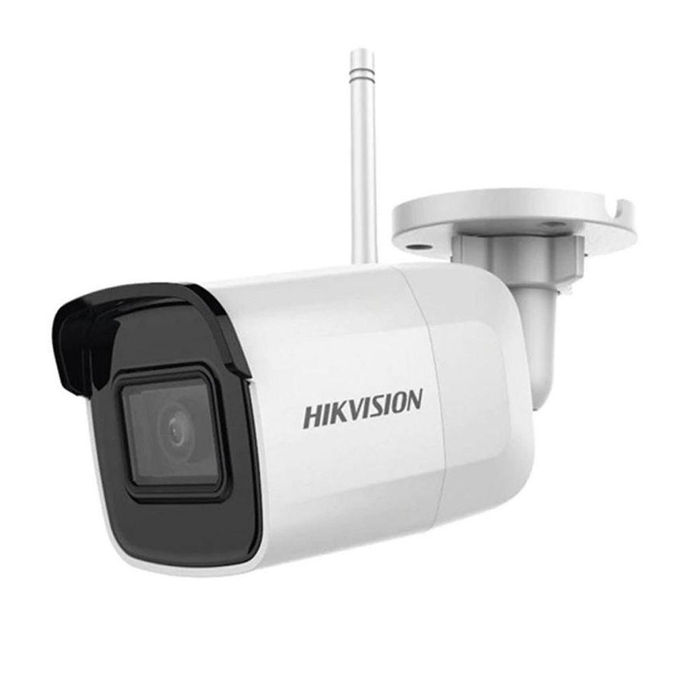 Camera supraveghere IP WiFi exterior Hikvision DS-2CD2041G1IDW1D4, 4 MP, IR 30 m, 4 mm, slot card, microfon HikVision