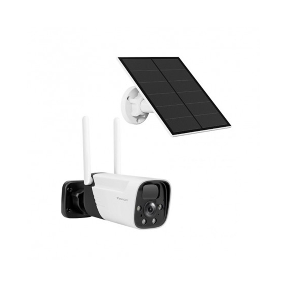 Camera supraveghere IP WiFi VSTARCAM CB11, 2 MP, 4 mm, PIR, slot card, microfon, detectie miscare, cu panou solar (WiFi