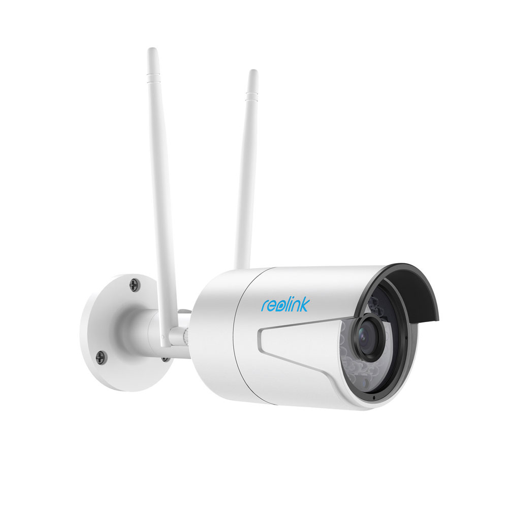 Camera supraveghere wireless IP Wi-Fi Reolink RLC-410W-4MP (AI), 4 MP, IR 30 m, 4 mm, slot card, microfon, detectie persoane/vehicule Reolink