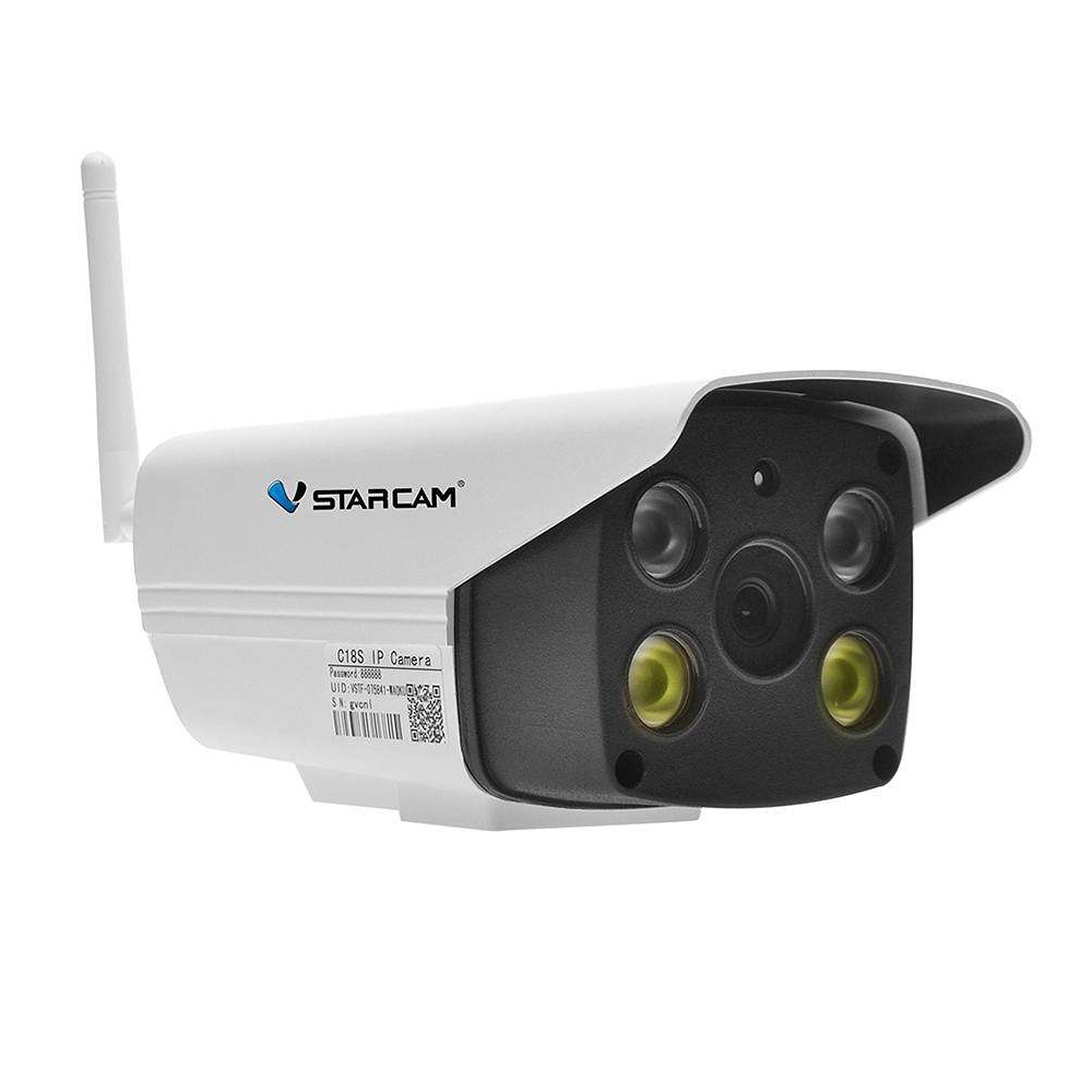 Camera supraveghere IP wireless VSTARCAM C18S, 2 MP, IR 20 m, 4 mm, slot card, microfon, detectie miscare, detectie planset C18S imagine noua