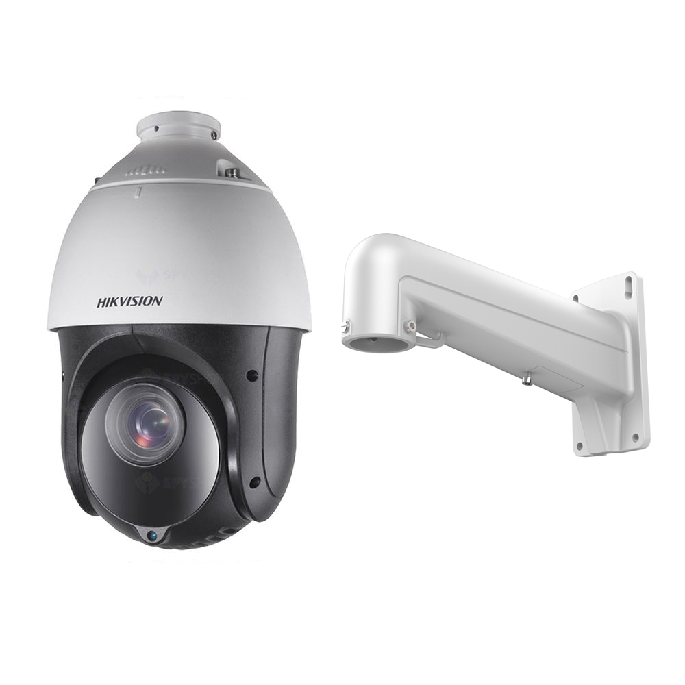 Camera supraveghere Speed Dome Hikvision TurboHD DS-2AE4215TI-D, 2 MP, IR 100 m, 5 - 75 mm, 15x + Suport imagine