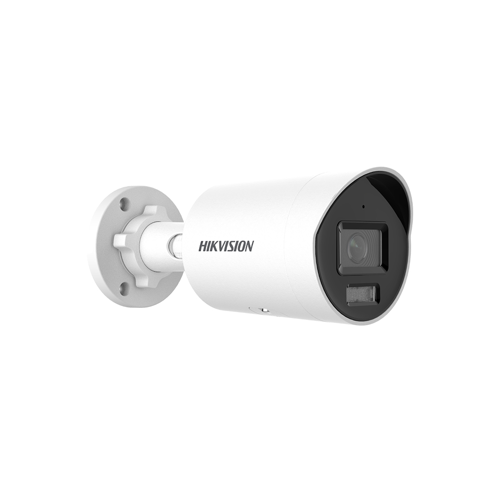 Camera supraveghere de exterior IP Hikvision AcuSense DS-2CD2026G2-IU(4MM)(D), 2MP, IR 40 m, 4 mm, slot card, microfon, PoE 2MP
