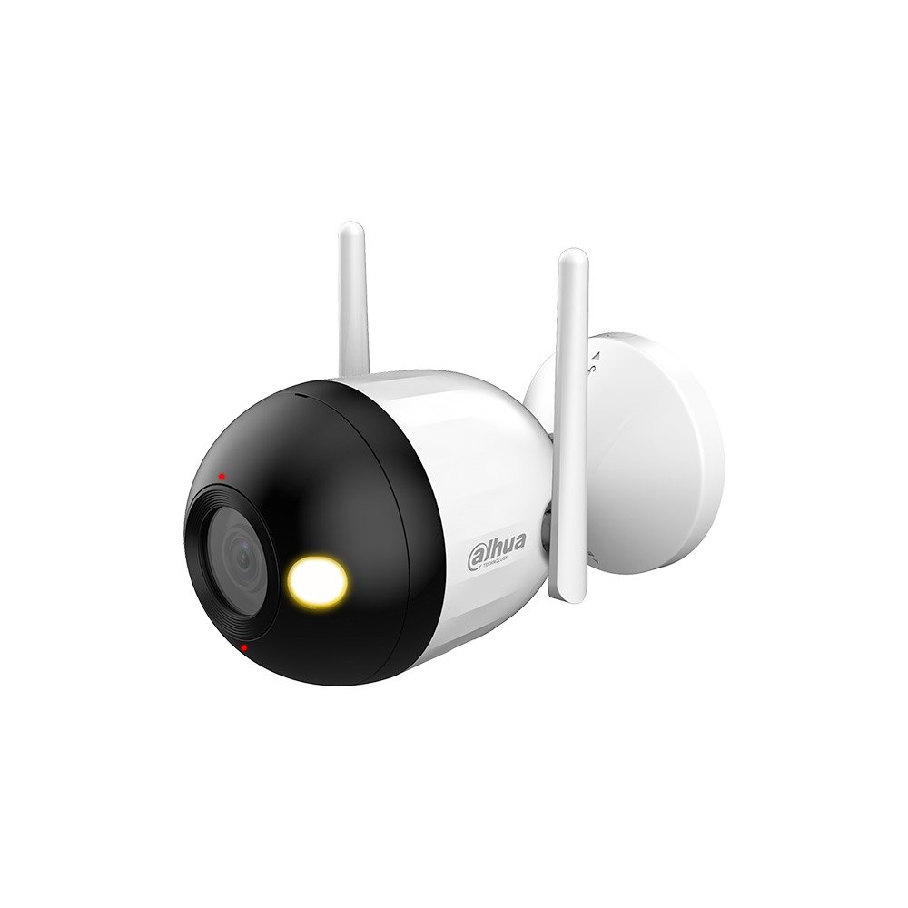 Camera supraveghere IP WiFi cu iluminare duala Dahua Active Deterrence F4C-PV, 4MP, IR/lumina alba 30 m, 2.8 mm, microfon, slot card