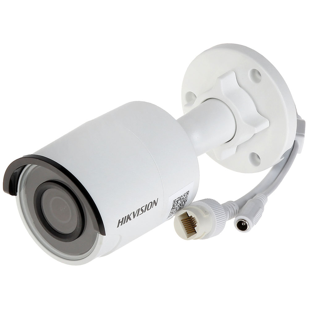 Camera supraveghere exterior IP Hikvision DarkFigther DS-2CD2045FWD-I, 4 MP, IR 30 m, 2.8 mm, slot card, PoE