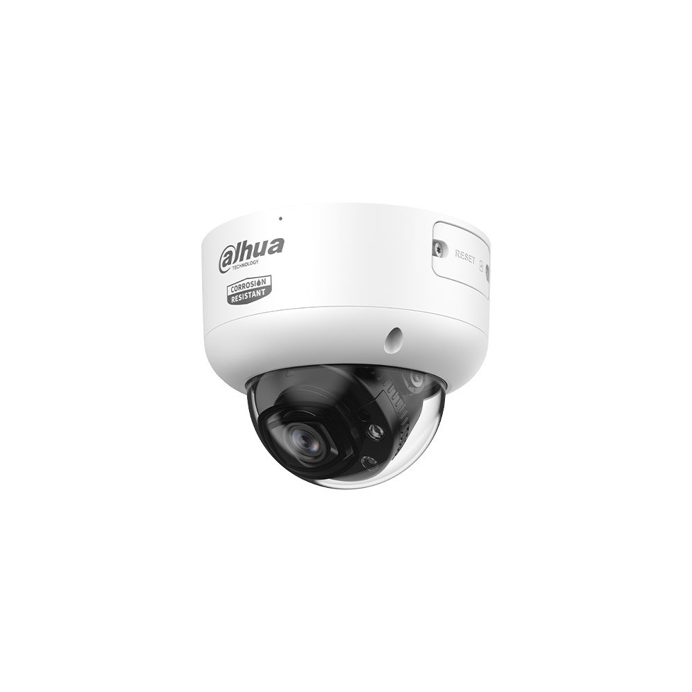 Camera supraveghere IP Dome cu iluminare duala Dahua WizMind IPC-HDBW5859R1-ASE-PV-0360B-PRO-ATC, 8 MP, 3.6 mm, IR/lumina calda 60/50 m, microfon dual si difuzor, alarma luminoasa si sonora, slot card, ePoE