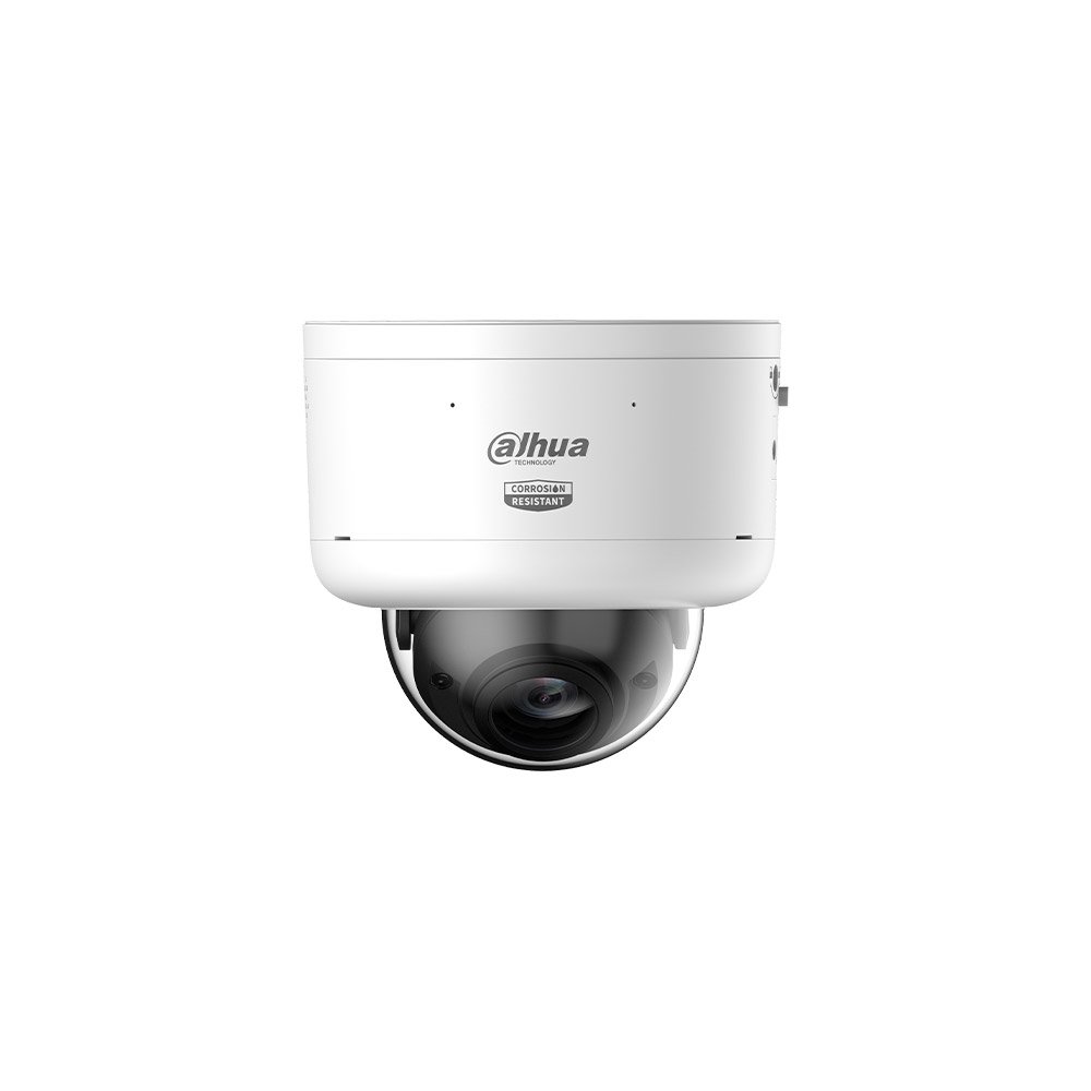 Camera supraveghere IP Dome PTRZ cu iluminare duala Dahua WizMind IPC-HDBW5859Z-ZHE-PV-0832-PRO-ATC, 8 MP, 8-32 mm, IR/lumina calda 80/60 m, microfon dual si difuzor, alarma luminoasa si sonora, slot card, ePoE
