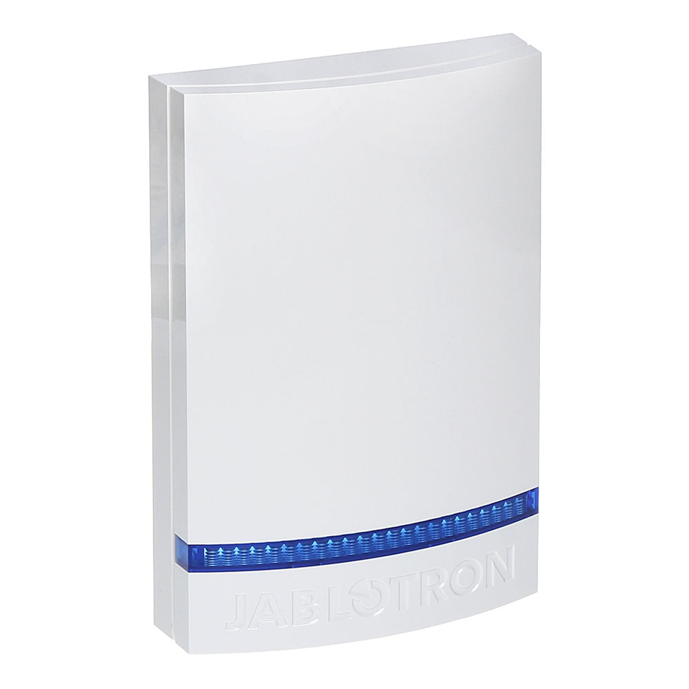 Capac alb cu strob albastru pentru sirena JABLOTRON 100 JA-1X1A-C-WH-B, plastic imagine