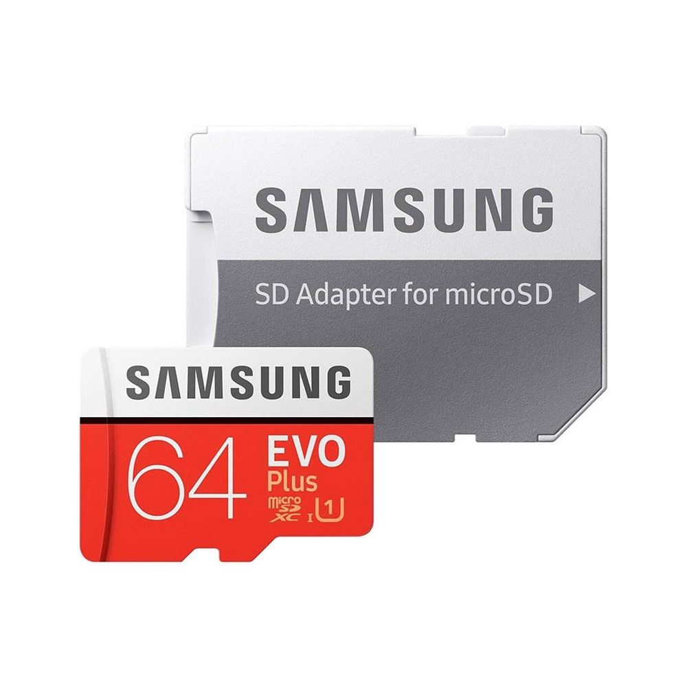 Card de memorie Samsung Micro-SDXC EVO Plus MB-MC64GA/EU, Class 10, 64 GB + adaptor SD Samsung