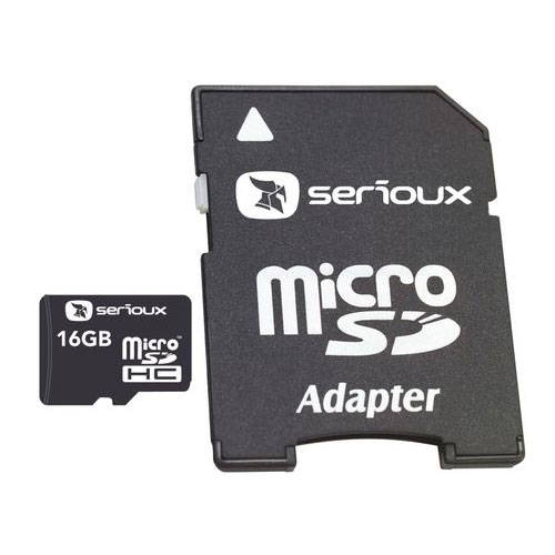 Card de memorie SERIOUX MICROSDHC SFTF16AC10, 16 GB card imagine Black Friday 2021