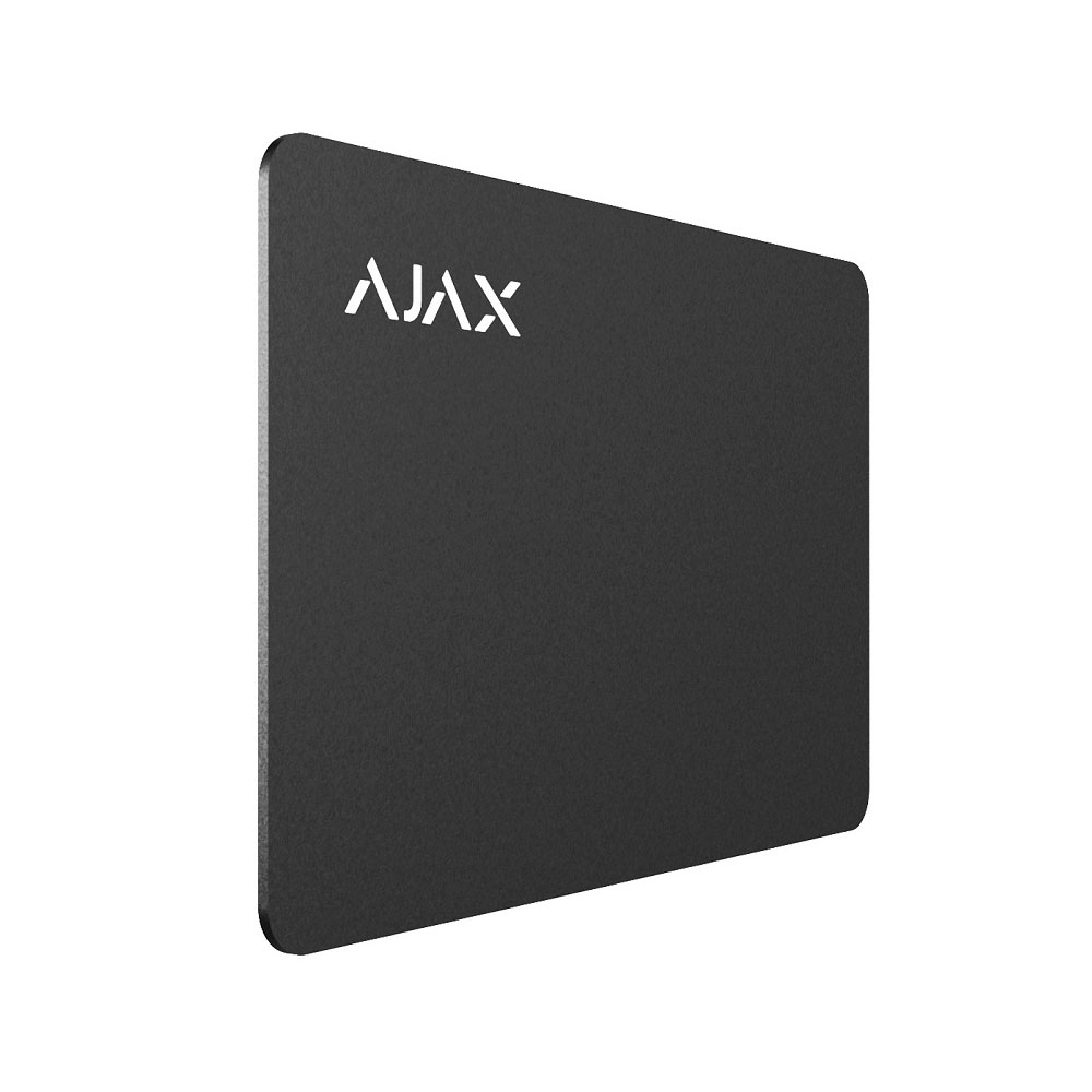 Set 100 cartele de proximitate Ajax Pass BL, 13.56 MHz, negru la reducere 100