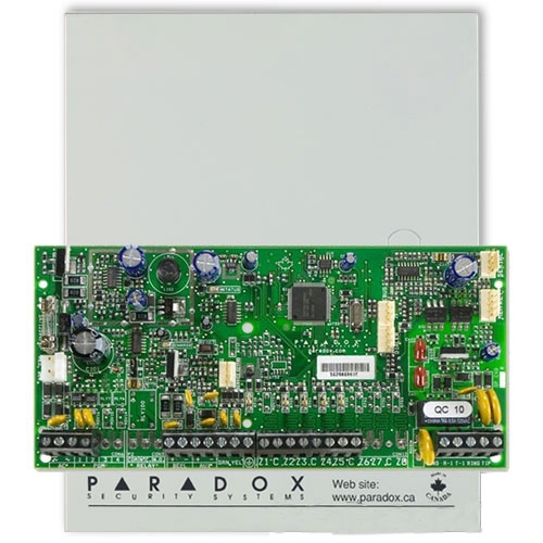 Centrala alarma antiefractie Paradox Spectra SP 5500, carcasa metalica cu traf, 5 zone, 2 partitii 5500 imagine noua