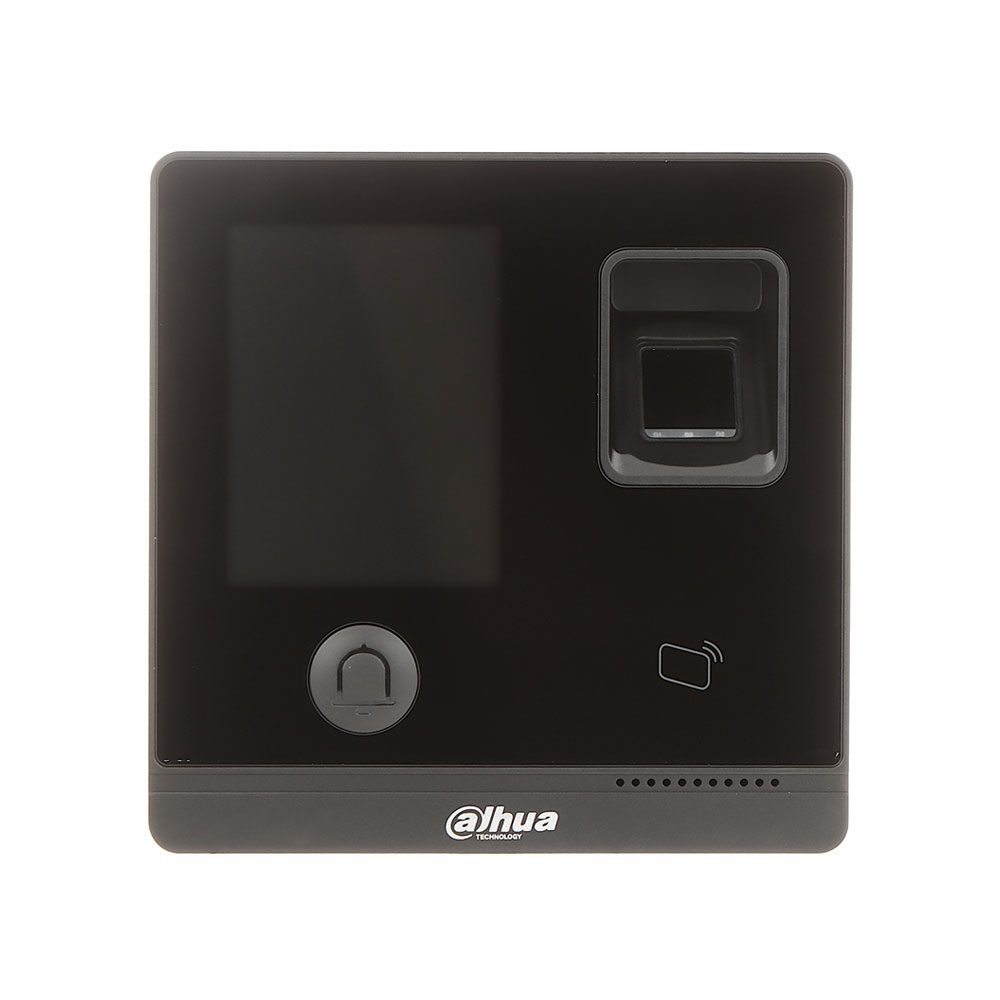 Cititor biometric de interior Dahua ASI1212F, ecran tactil 2.8 inch, PIN, card, amprenta, 30.000 utilizatori, 150.000 evenimente 150.000 imagine noua tecomm.ro