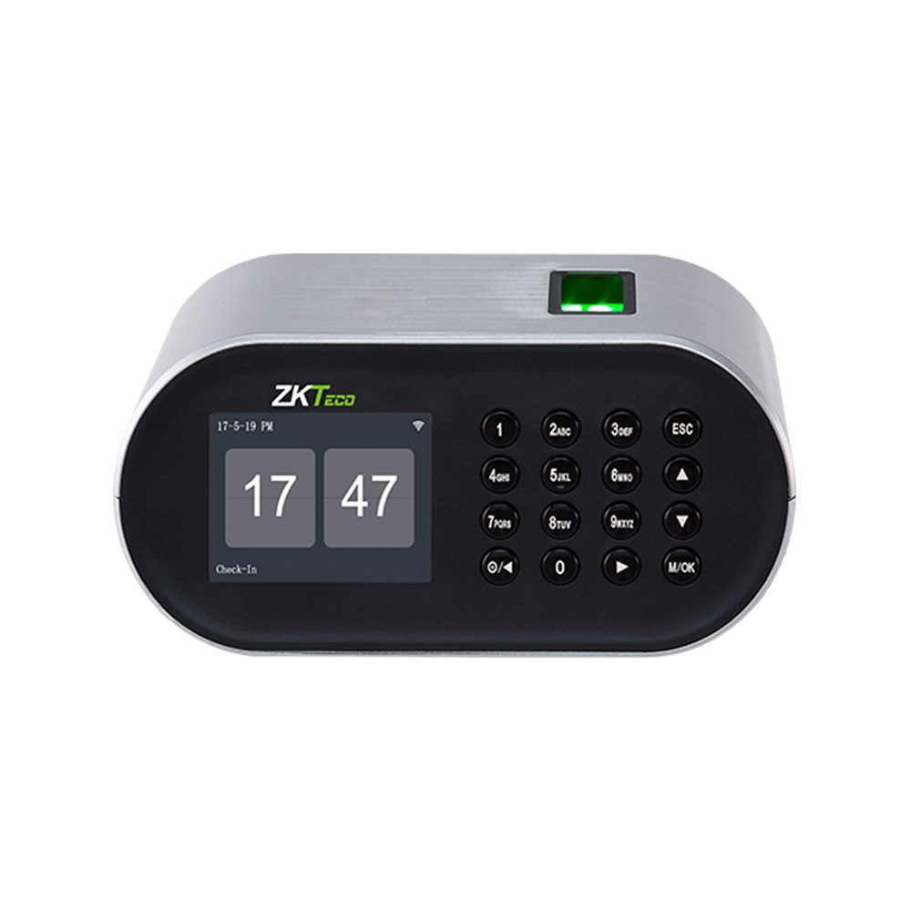 Cititor biometric de interior pentru prezenta ZKTeco TA-D1-W, WiFi, cran 2.8 inch, 1.000 amprente, 50.000 evenimente, control de pe telefon 1.000 imagine Black Friday 2021