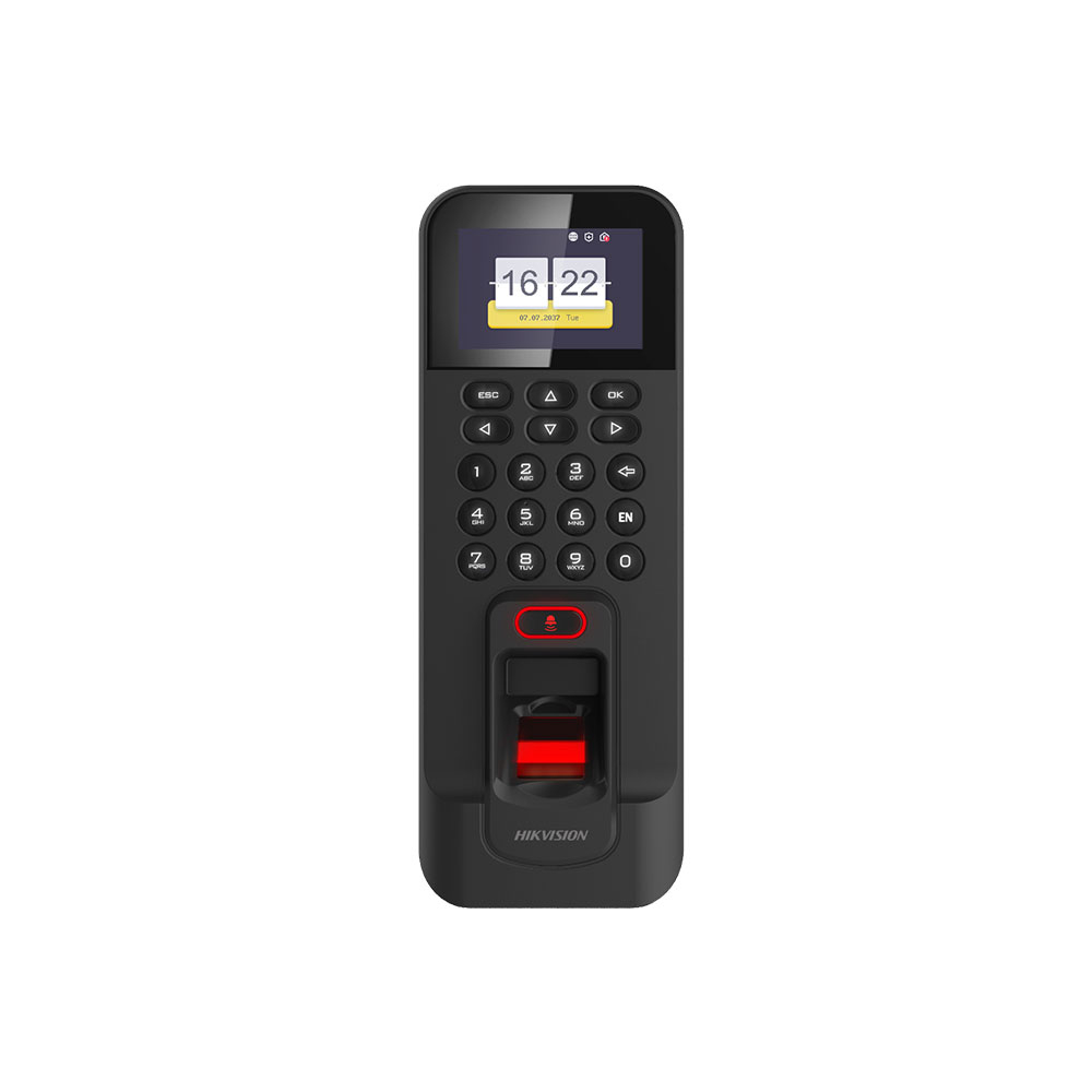 Cititor biometric IP Hikvision DS-K1T804EF-1, PIN/card, amprenta, 3.000 utilizatori, 100.000 evenimente spy-shop