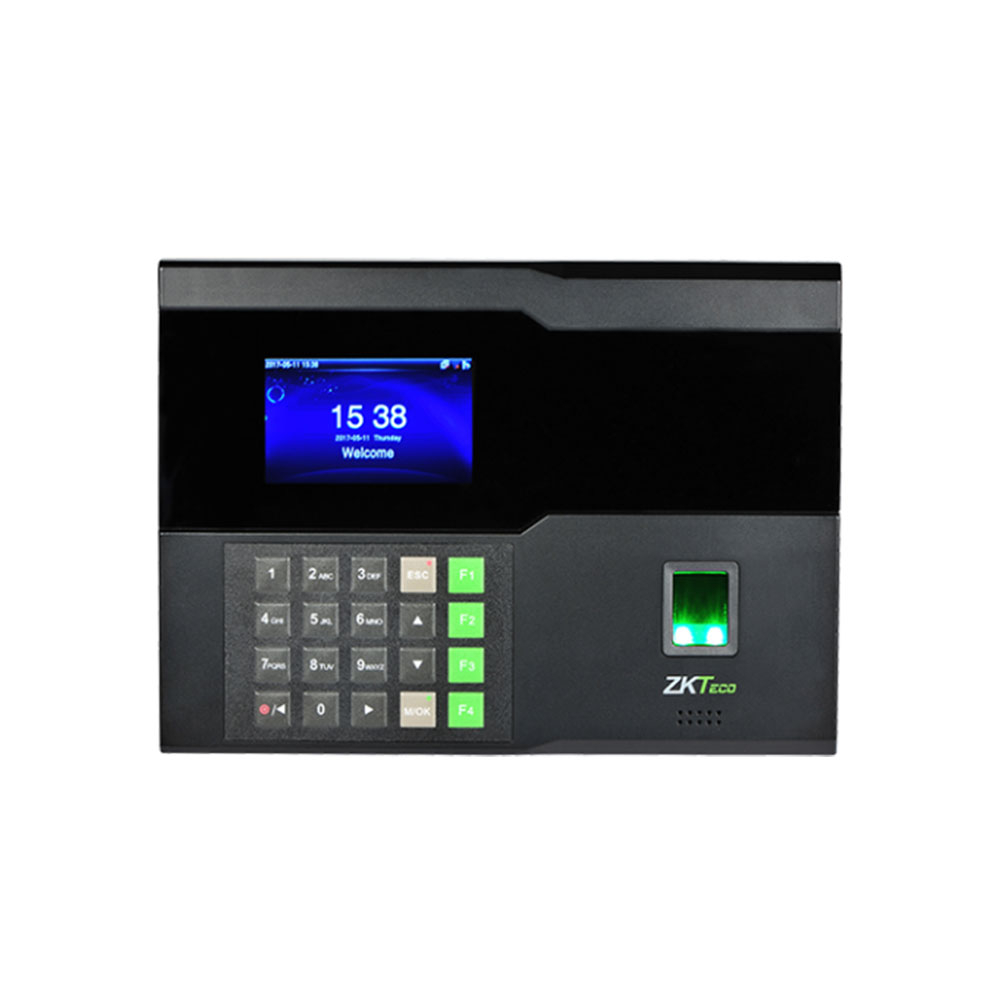 Controler de acces IP biometric ZKTeco TA-IN05A-W-1, WiFi, ecran 2.8 inch, parola, 3.000 amprente, 10.000 carduri, 100.000 evenimente spy-shop