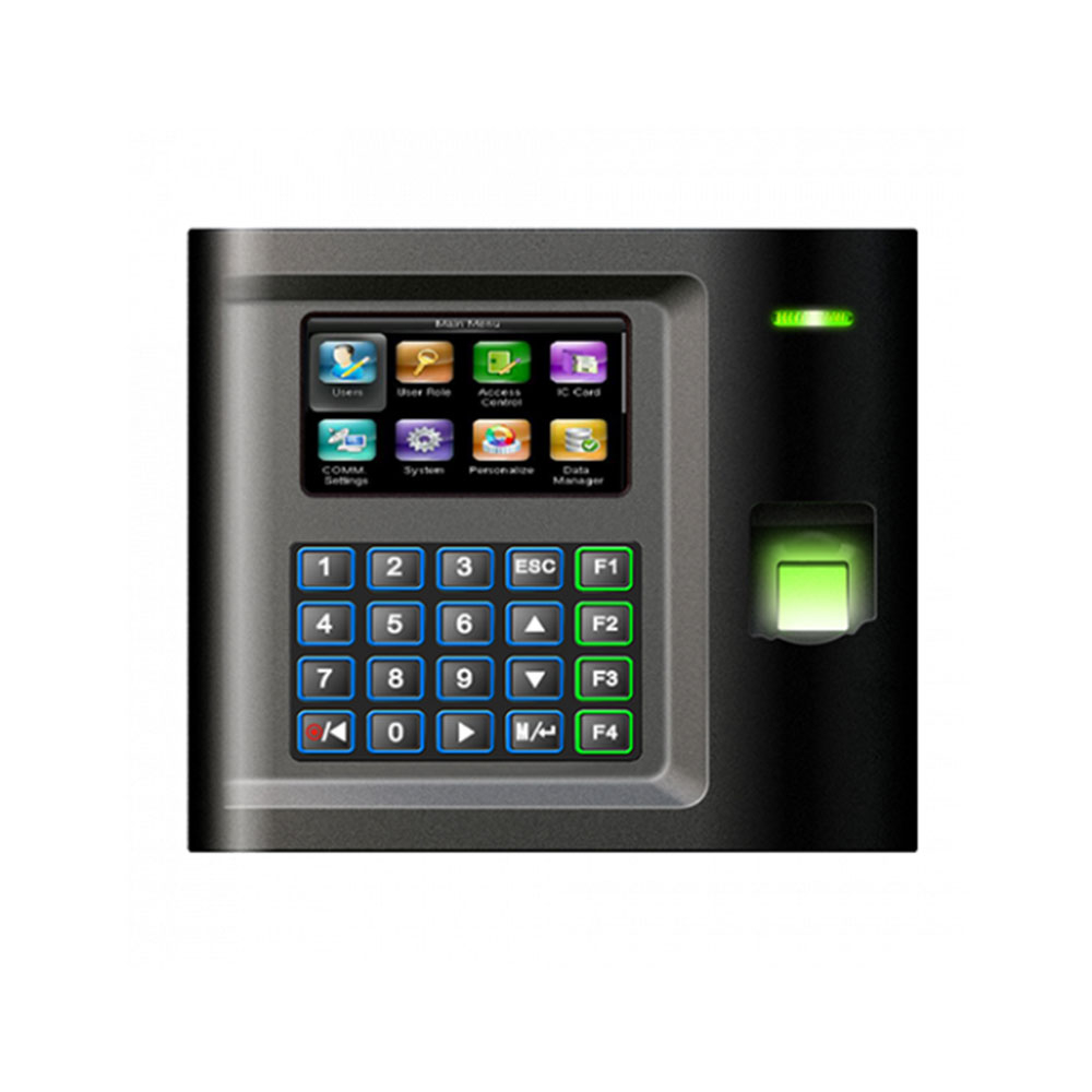 Controler de acces IP biometric IP ZKTeco TA-US15C-1, RFID, ecran 3 inch, parola, 10.000 carduri, 3.000 amprente, 50.000 evenimente 10.000