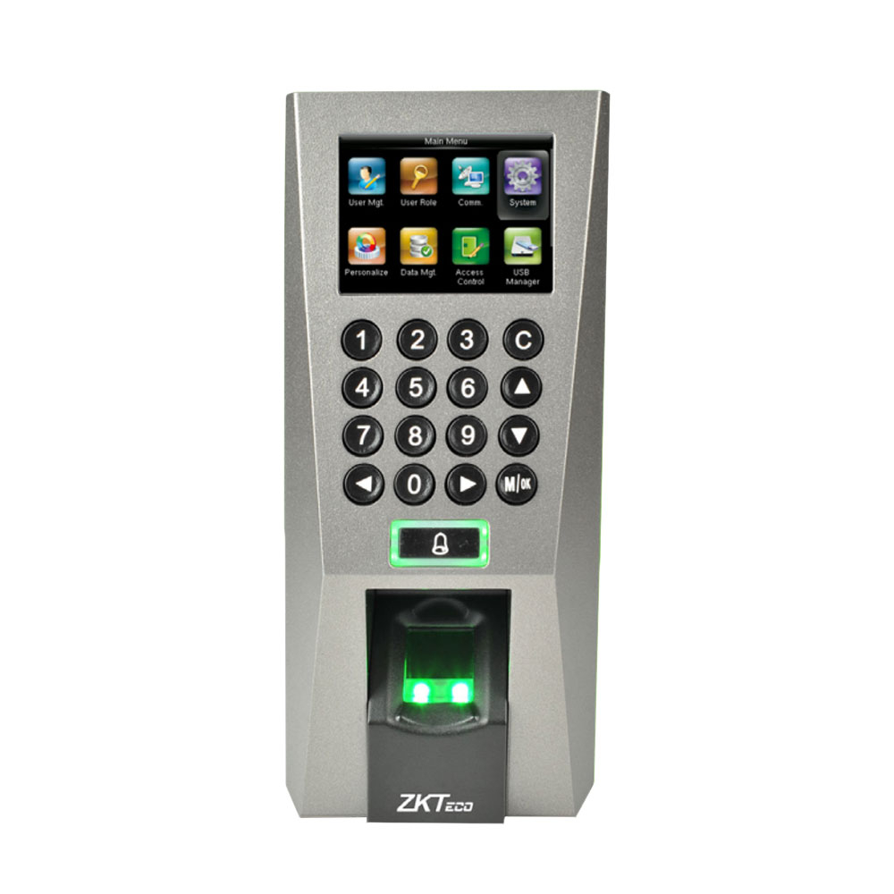 Cititor de proximitate biometric standalone TCP/IP ZKTeco ACO-F18ZMM-1, ecran LCD 2.4 inch, EM, 3.000 amprente, 5.000 carduri, 100.000 evenimente 100.000 imagine noua idaho.ro