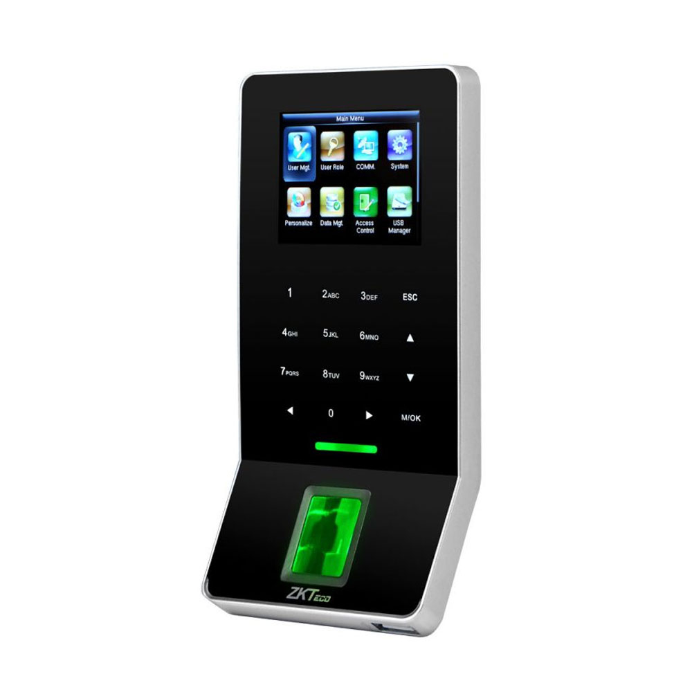 Cititor de proximitate biometric standalone IP WiFi ZKTeco ACO-F22-BLACK-2, ecran LCD 2.4 inch, Mifare, 3.000 amprente, 5.000 carduri, 30.000 evenimente 2.4 imagine noua tecomm.ro