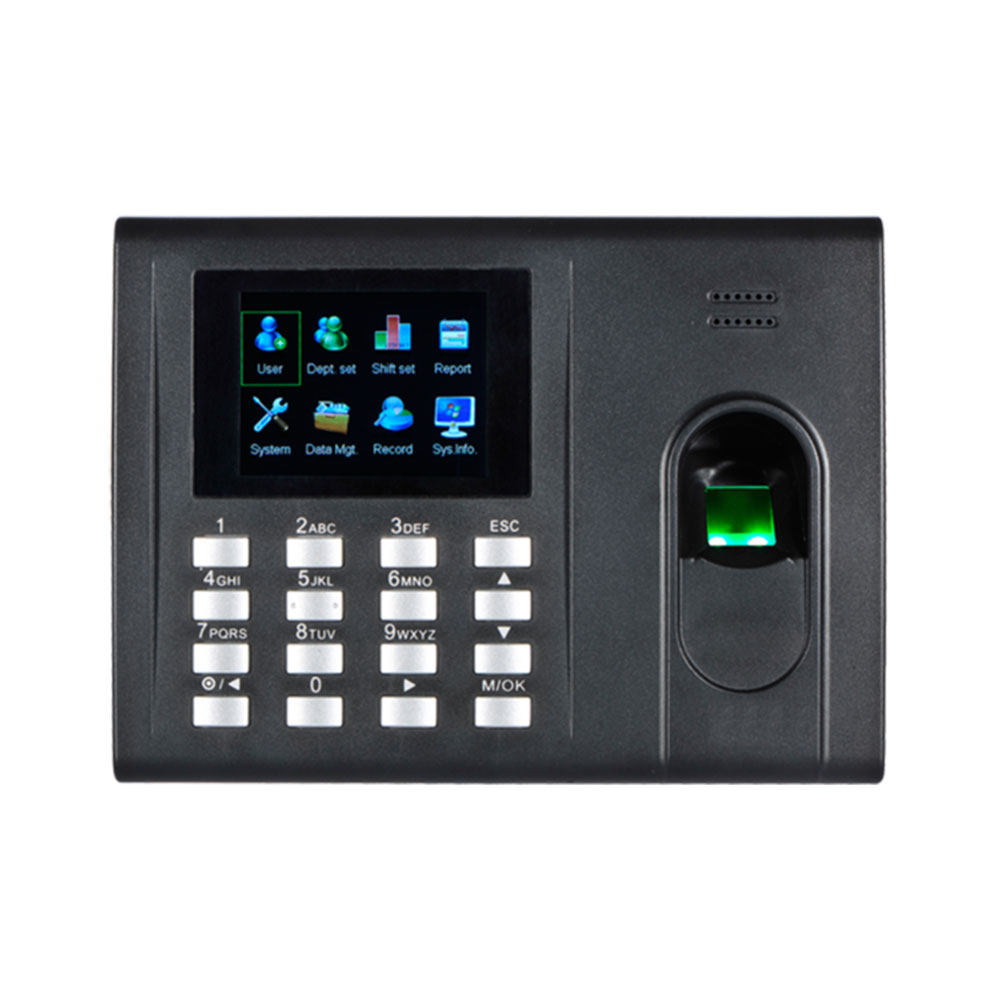 Controler de acces IP biometric ZKTeco TA-UA130ZLM-1, ecran 2.8 inch, parola, 500 amprente, 1.000 carduri, 50.000 evenimente 1.000