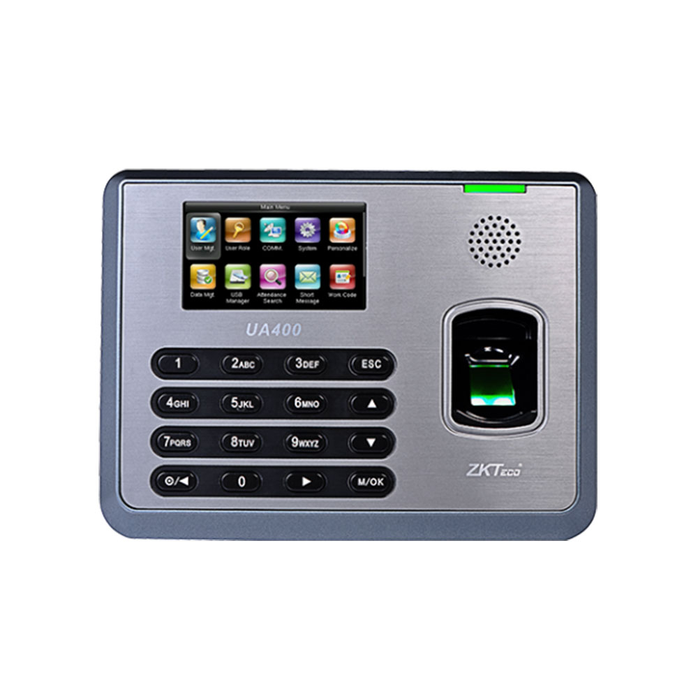Controler de acces IP biometric ZKTeco TA-UA400ZMM-1, ecran 3 inch, parola, 3.000 amprente, 10.000 carduri, 100.000 evenimente spy-shop.ro imagine noua tecomm.ro