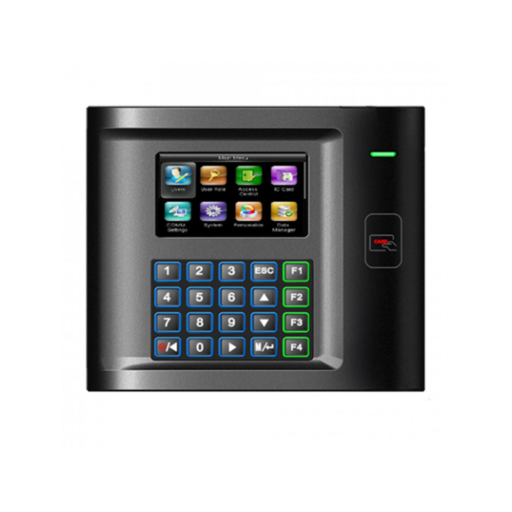 Controler de acces IP ZKTeco TA-US15CR-1, RFID, ecran 3 inch, parola, 10.000 carduri, 50.000 evenimente