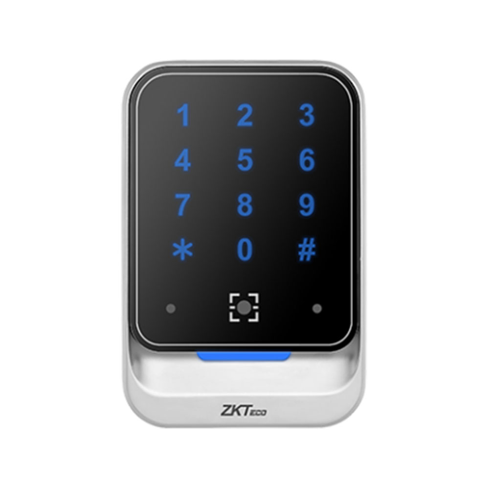 Cititor de proximitate RFID cu tastatura ZKTeco ACC-ER-QR600-HK-2, Mifare, cod PIN, 13.56 MHz, cod QR, interior/exterior la reducere 13.56
