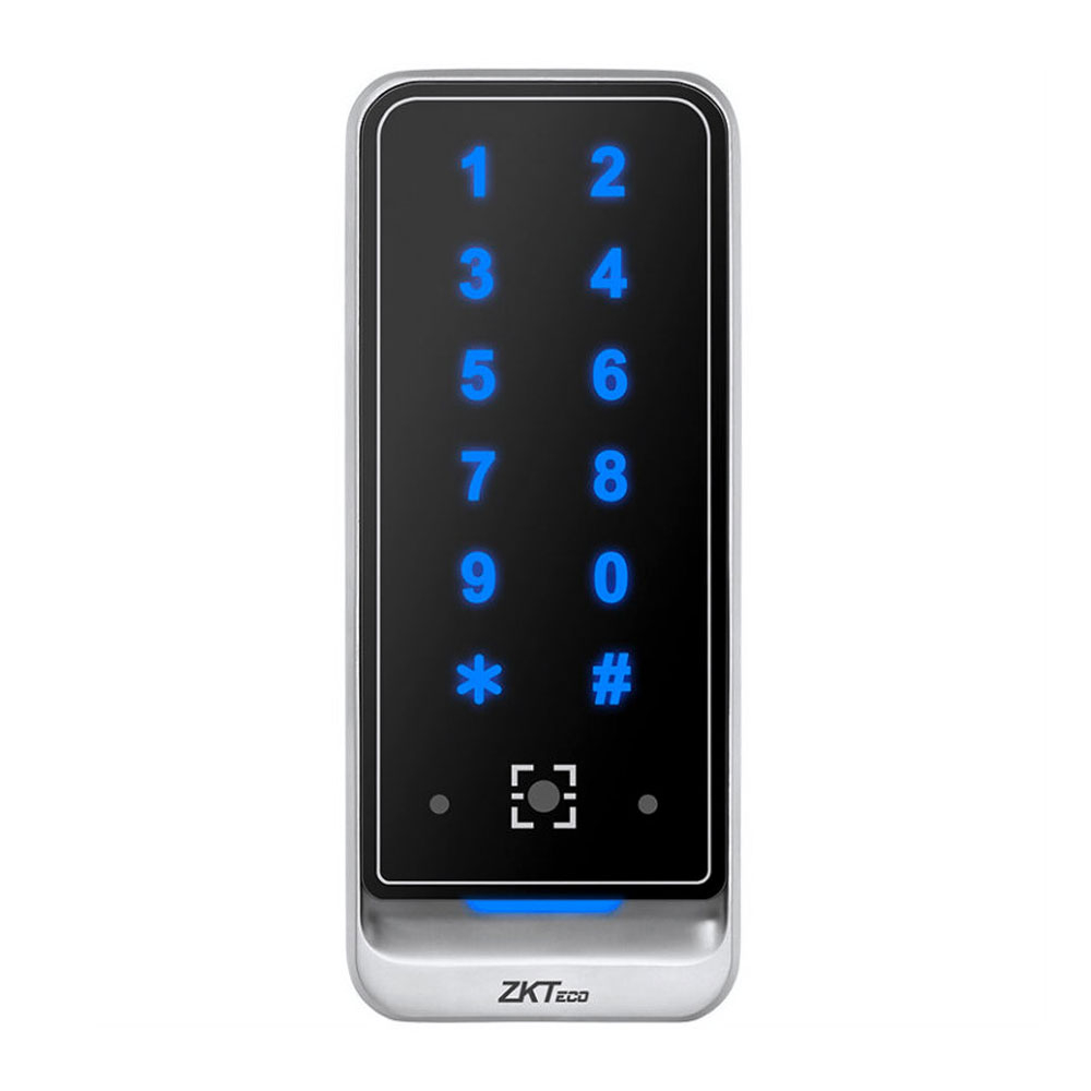 Cititor de proximitate RFID cu tastatura ZKTeco ACC-ER-QR600-VK-1, EM, cod PIN, 125 KHz, cod QR, interior/exterior la reducere 125