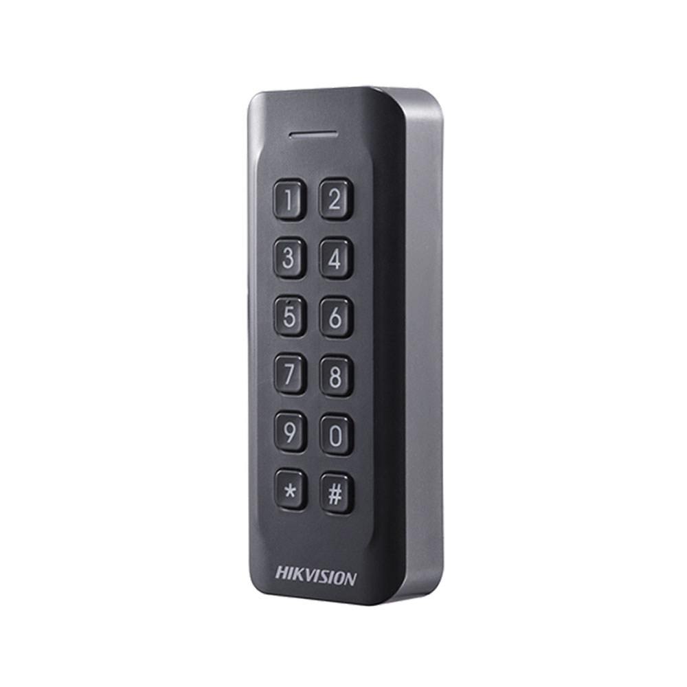 Cititor de proximitate RFID Hikvision DS-1802EK, EM, PIN/card, 125 KHz, watchdog, interior/exterior la reducere 125