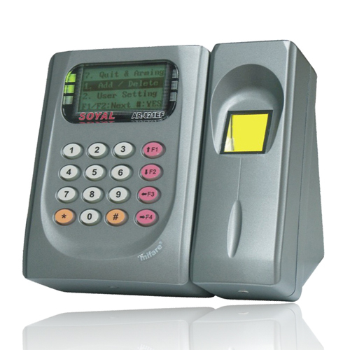 Cititor de proximitate biometric Soyal AR 821EFB-900MT, 125 KHz, Wiegand 26, 2250-4500 utilizatori Soyal