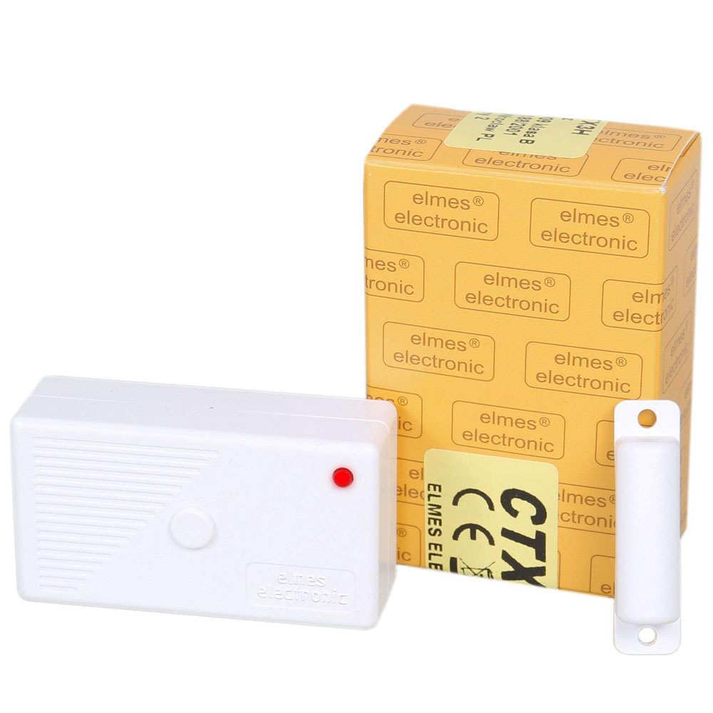 Contact magnetic wireless Elmes CTX3H, aparent, 1 intrare, reed, 433 MHz, RF 100 m spy-shop