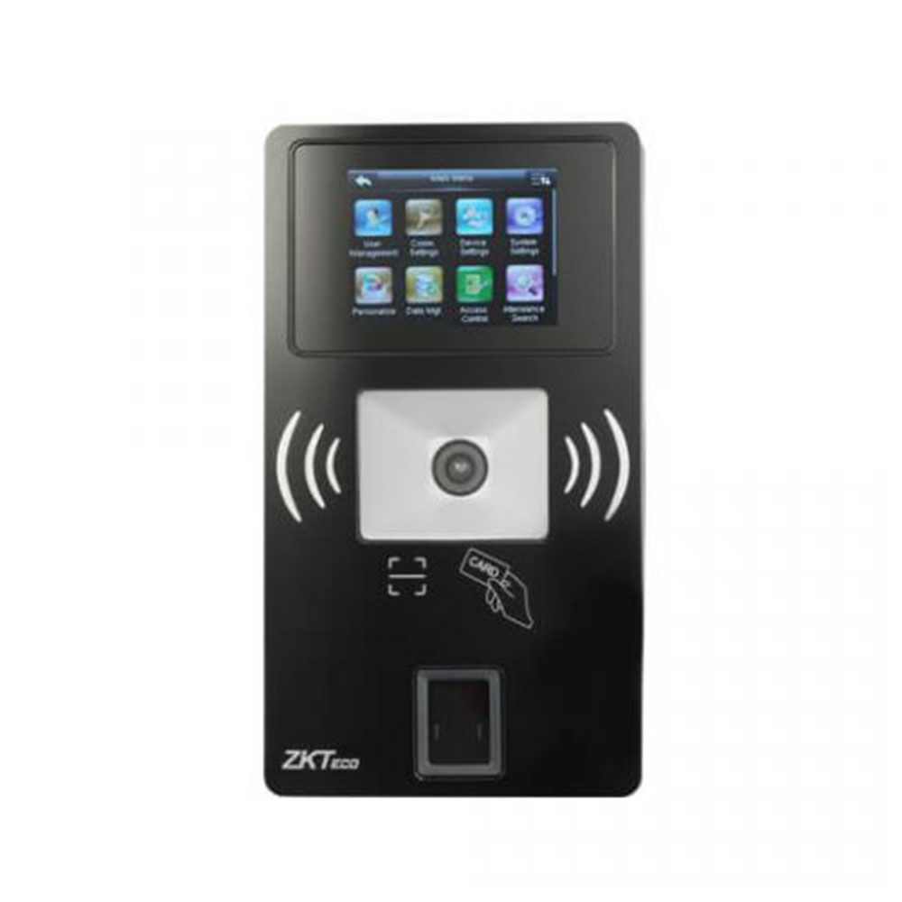 Controler de acces biometric IP ZKTeco ACO-BR1200-FB-1, ecran 2.8 inch, 10.000 carduri, 10.000 amprente, 150.000 evenimente 10.000 imagine noua