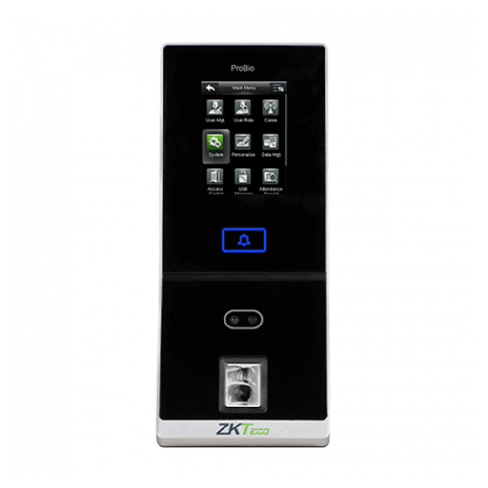 Controler de acces IP biometric ZKTeco GL-PROBIO-1, ecran 2.8 inch, EM, 4.000 amprente, 6.000 fete, 10.000 carduri, 100.000 evenimente 10.000
