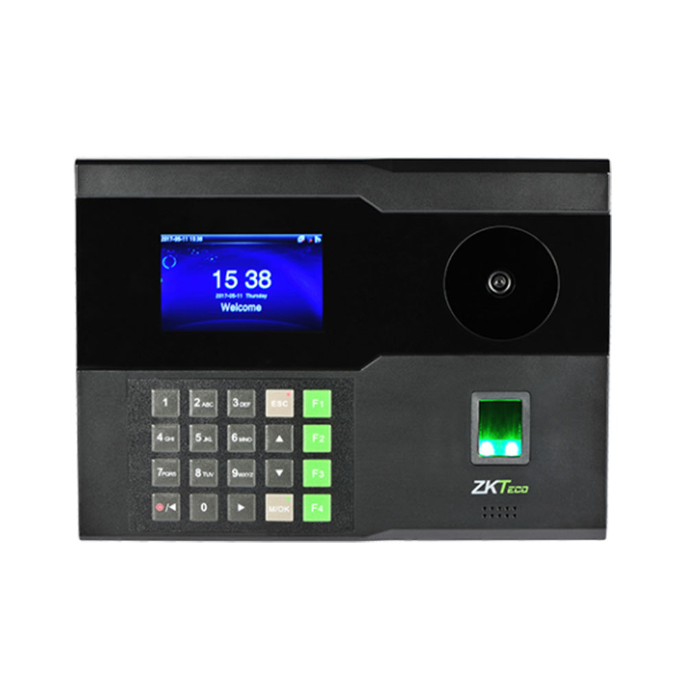 Controler de acces IP biometric ZKTeco TA-P260-1, ecran 2.8 inch, parola, 600 palme, 3.000 amprente, 10.000 carduri, 100.000 evenimente 10.000 imagine Black Friday 2021