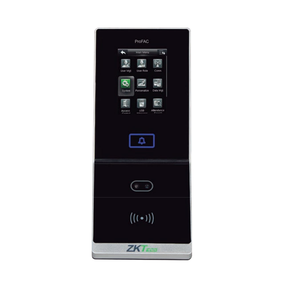 Controler de acces IP facial ZKTeco GL-PROFAC-1, ecran 2.8 inch, EM, 2000 fete, 10.000 carduri, 100.000 evenimente 10.000