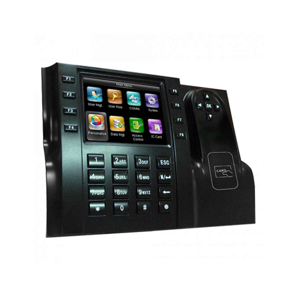 Controler de acces IP ZKTeco TA-ICLOCK-S560ZMM-12, RFID, ecran 3.5 inch, parola, 10.000 carduri, 50.000 evenimente, PoE
