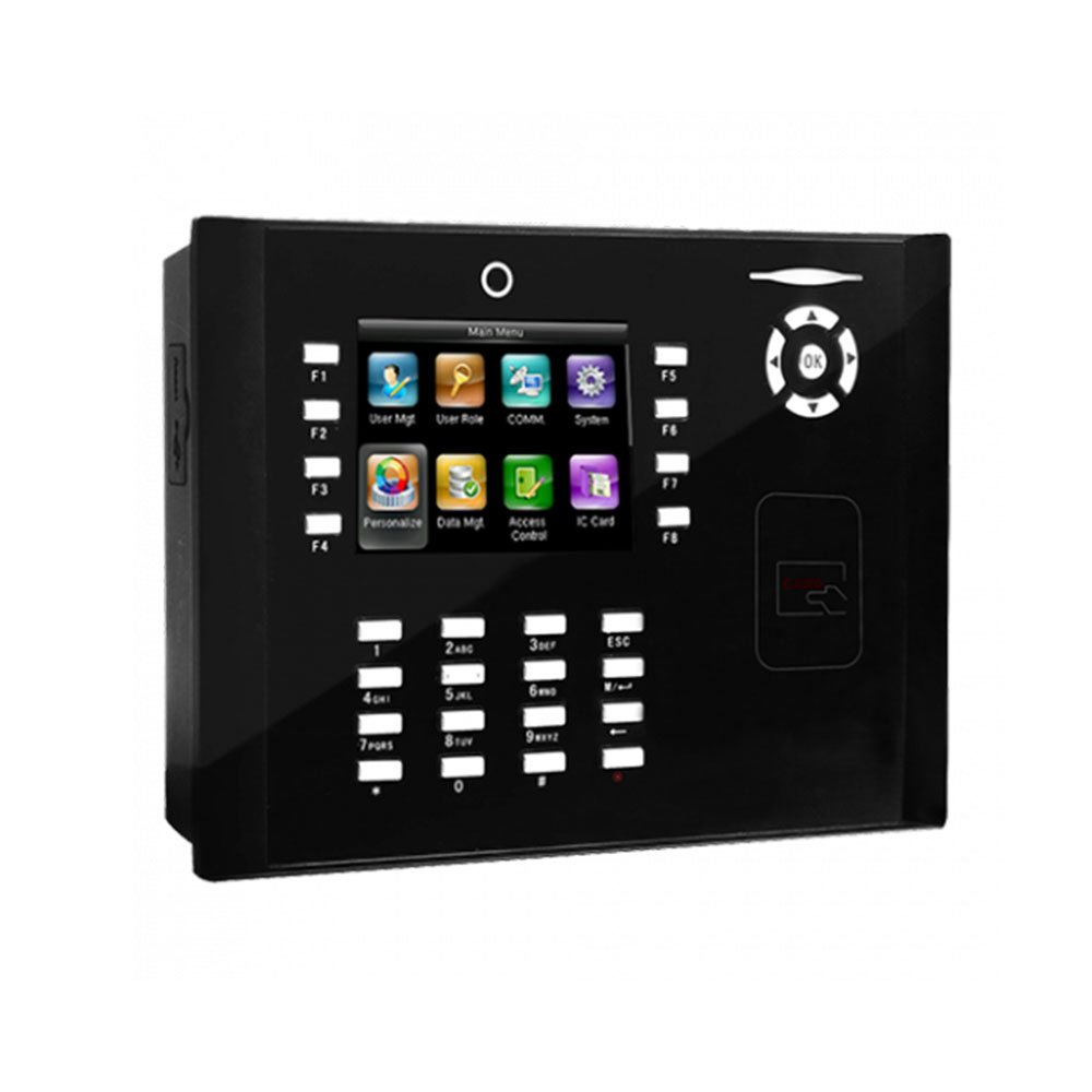 Controler de acces IP ZKTeco TA-ICLOCK-S880ZMM220-12, RFID, ecran 3.5 inch, parola, 50.000 carduri, 150.000 evenimente spy-shop