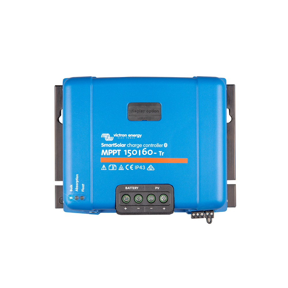 Controler pentru incarcare acumulatori sisteme fotovoltaice MPPT Victron SmartSolar SCC115060210, 12/24/48V, 60 A, bluetooth, conectori TR 12/24/48V imagine noua