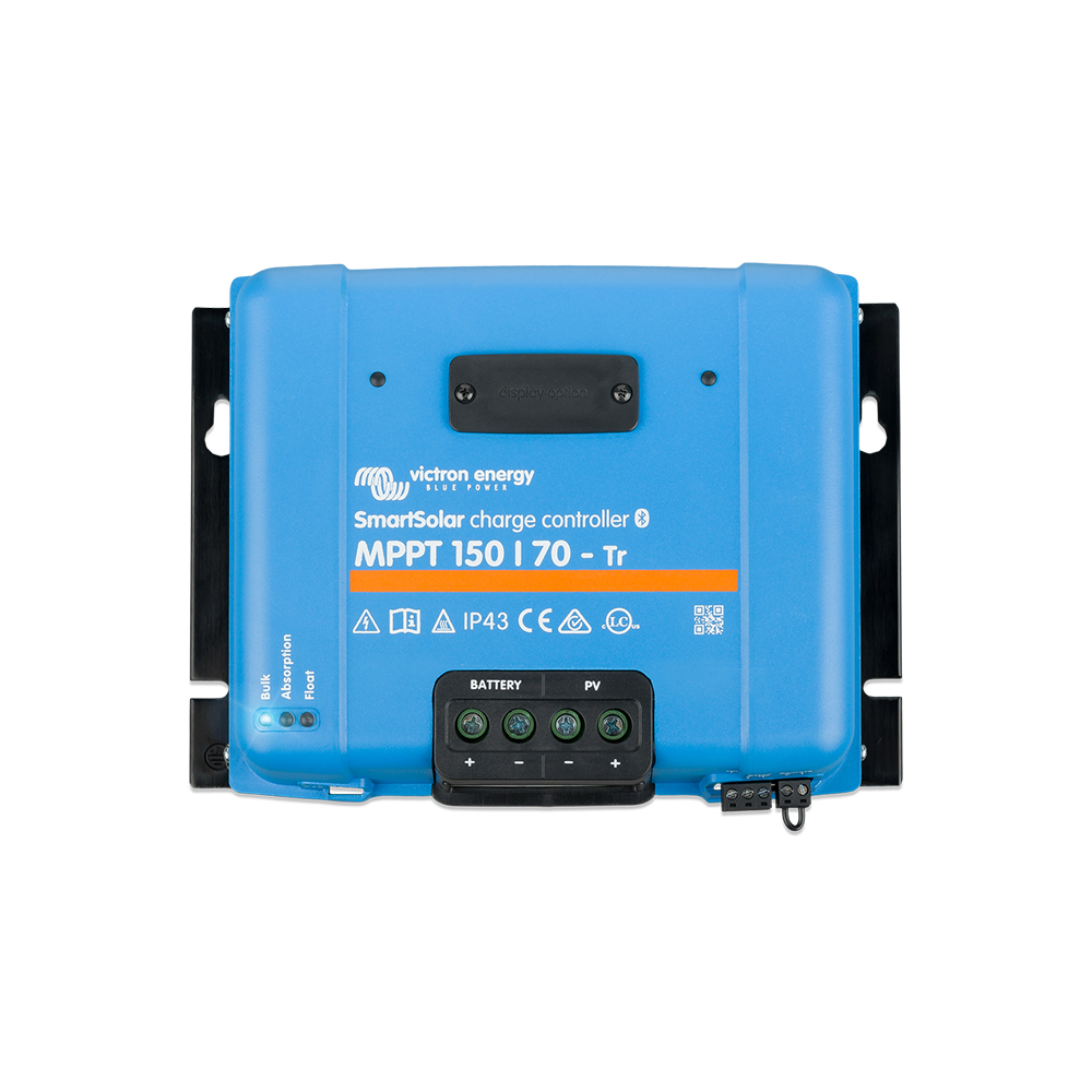Controler pentru incarcare acumulatori sisteme fotovoltaice MPPT Victron SmartSolar SCC115070211, 12/24/48V, 70 A, bluetooth, conectori TR 12/24/48V
