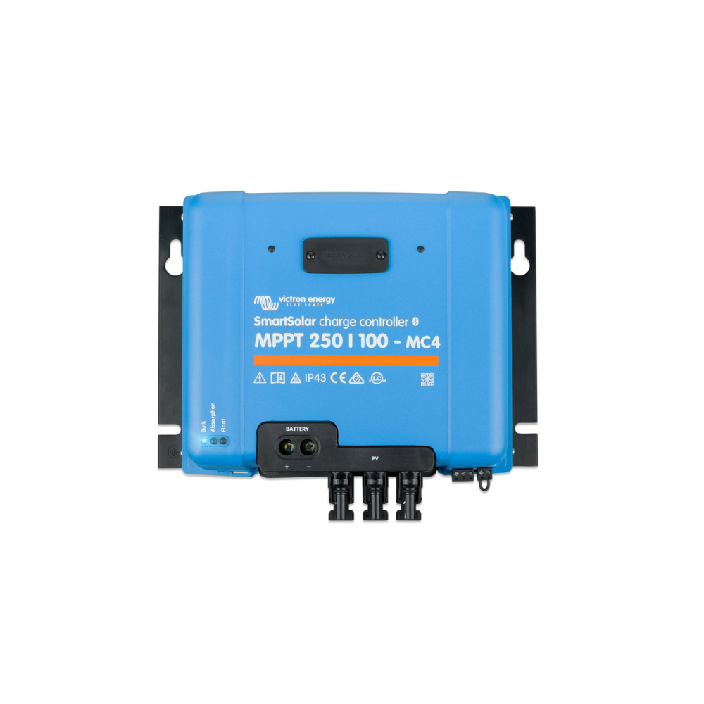 Controler pentru incarcare acumulatori sisteme fotovoltaice MPPT Victron SmartSolar SCC125110511, 12/24/48V, 100A, 250V, VE.Can, bluetooth, conector MC4 100A