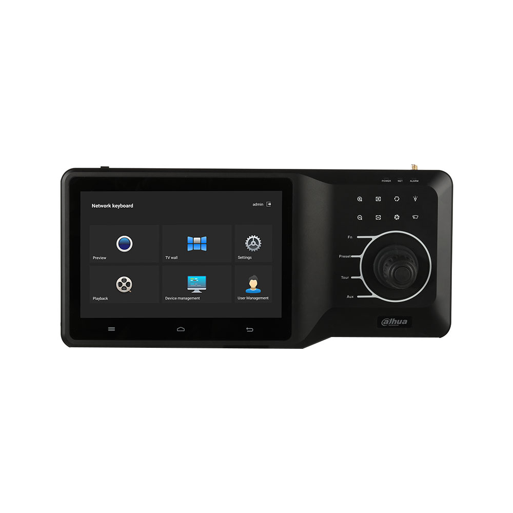 Controller touch screen cu joystick Dahua NKB5200, 10.1 inch, PoE, Android Dahua