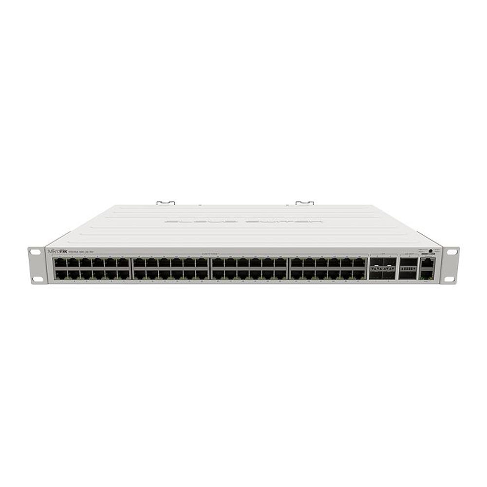 Switch cu 48 porturi Gigabit MikroTik CRS354-48G-4S+2Q+RM, cu management, 4 porturi SFP+ 10G, 2 porturi SFP+ 40G MikroTik