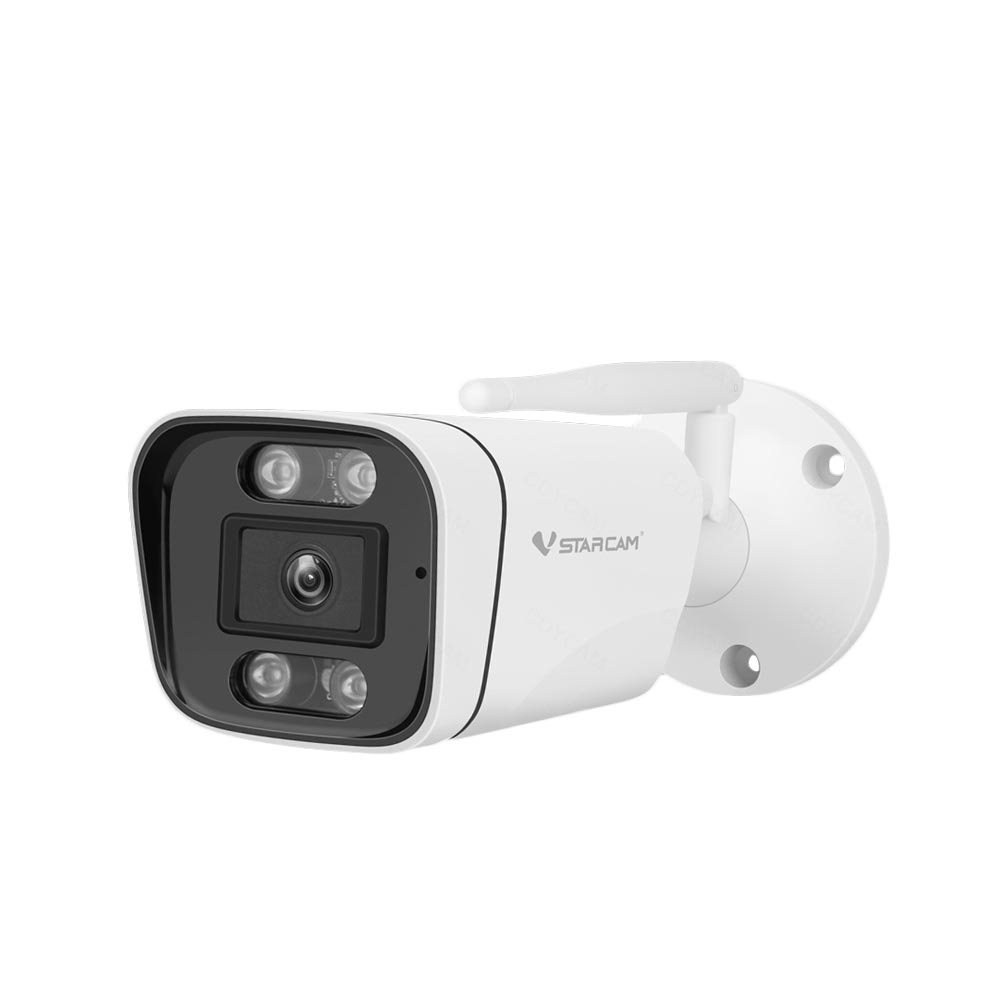 Camera supraveghere wireless WiFi VStarcam CS58, 3 MP, 4 mm, IR 10 m, PoE, microfon, difuzor, slot card (WiFi