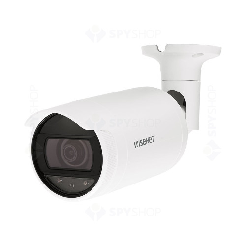 Camera supraveghere exterior IP Hanwha ANO-L6022R, 2 MP, 4 mm, IR 30 m, slot card, PoE