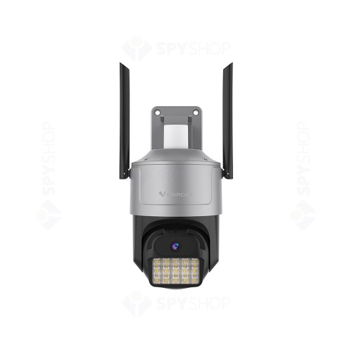 Camera supraveghere exterior IP Wi-Fi Black light Full Color VStarcam CS612Q-UV, 4 MP, 4 mm, microfon si difuzor, slot card