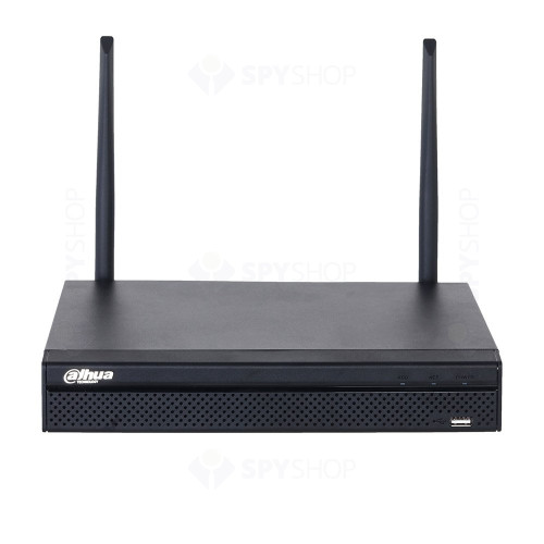 NVR WiFi Dahua NVR1104HS-W-S2-CE, 4 canale, 6 MP, 40 Mbps 
